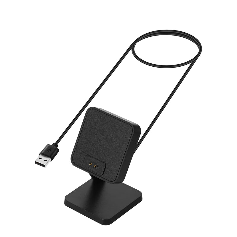 kwmobile USB Charger compatible with Xiaomi Redmi Watch 4 / Redmi Watch 5 / SmartBand 10 9 8 - USB Cable Charger Stand - Smart Watch Charging Station - Docking Station - Charging Cable with Stand Function