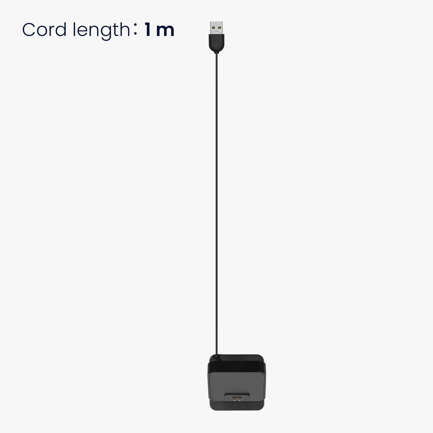 kwmobile USB Charger compatible with Xiaomi Redmi Watch 4 / Redmi Watch 5 / SmartBand 10 9 8 - USB Cable Charger Stand - Smart Watch Charging Station - Docking Station - Charging Cable with Stand Function