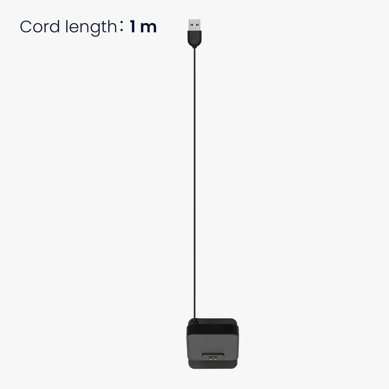 kwmobile USB Charger compatible with Xiaomi Redmi Watch 4 / Redmi Watch 5 / SmartBand 10 9 8 - USB Cable Charger Stand - Smart Watch Charging Station - Docking Station - Charging Cable with Stand Function