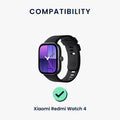 kwmobile USB Charger compatible with Xiaomi Redmi Watch 4 / Redmi Watch 5 / SmartBand 10 9 8 - USB Cable Charger Stand - Smart Watch Charging Station - Docking Station - Charging Cable with Stand Function