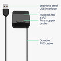 kwmobile USB Charger compatible with Samsung Galaxy Fit 3 / Huawei Watch Fit 3 USB Cable Charger Stand Smart Watch Charging Station Docking Station Charging Cable with Stand Function