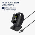 kwmobile USB Charger compatible with Samsung Galaxy Fit 3 / Huawei Watch Fit 3 USB Cable Charger Stand Smart Watch Charging Station Docking Station Charging Cable with Stand Function