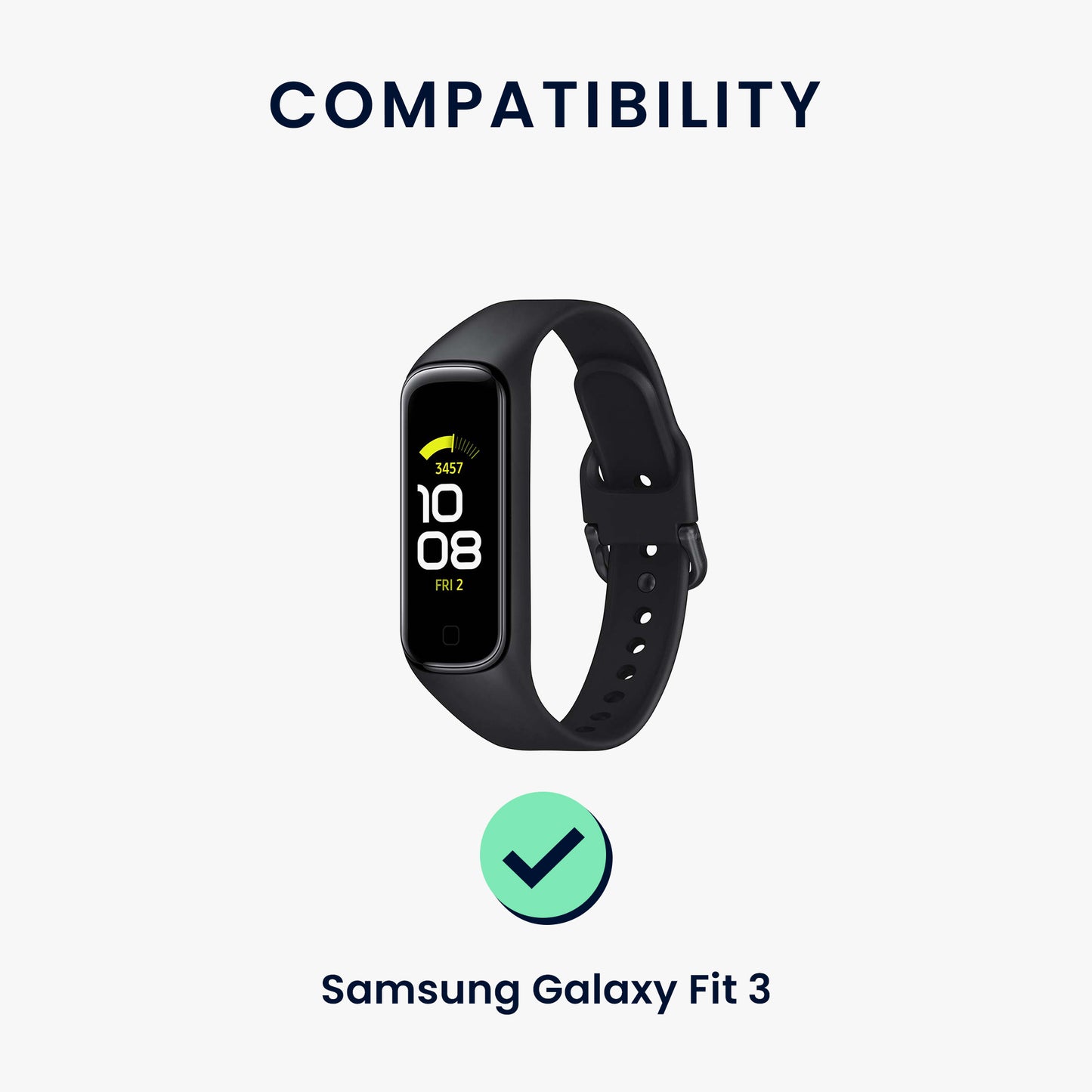 kwmobile USB Charger compatible with Samsung Galaxy Fit 3 / Huawei Watch Fit 3 USB Cable Charger Stand Smart Watch Charging Station Docking Station Charging Cable with Stand Function