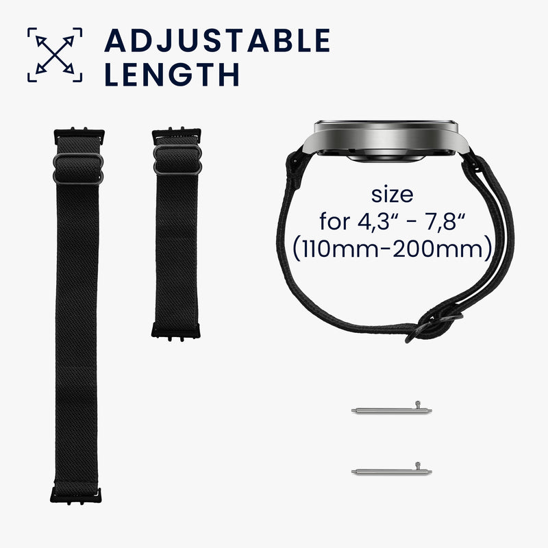kwmobile Strap compatible with Samsung Galaxy Fit 3 Fitness Tracker Sports Band Wristband Inner Dimensions from 14 - 22 cm