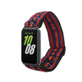 kwmobile Armband kompatibel mit Samsung Galaxy Fit 3 - Nylon Fitnesstracker Sportarmband Band in Orange Rot Blau - Innenmaße von 14 - 22 cm Orange  