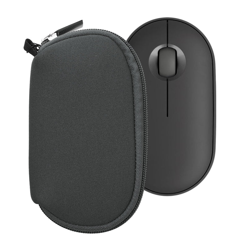 kwmobile Hülle kompatibel mit Logitech Pebble Mouse 2 M350s / M350 - Neopren Hülle für PC Mouse Schutzhülle - Computer Maus Tasche - Neopren Tasche für PC-Maus - Dunkelgrau Dunkelgrau  