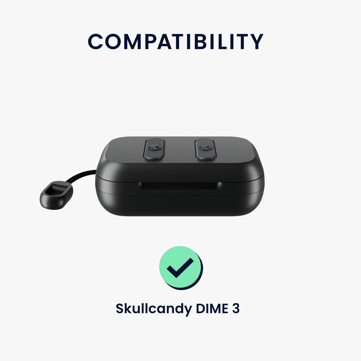 kwmobile Case compatible with Skullcandy DIME 3 Headphones