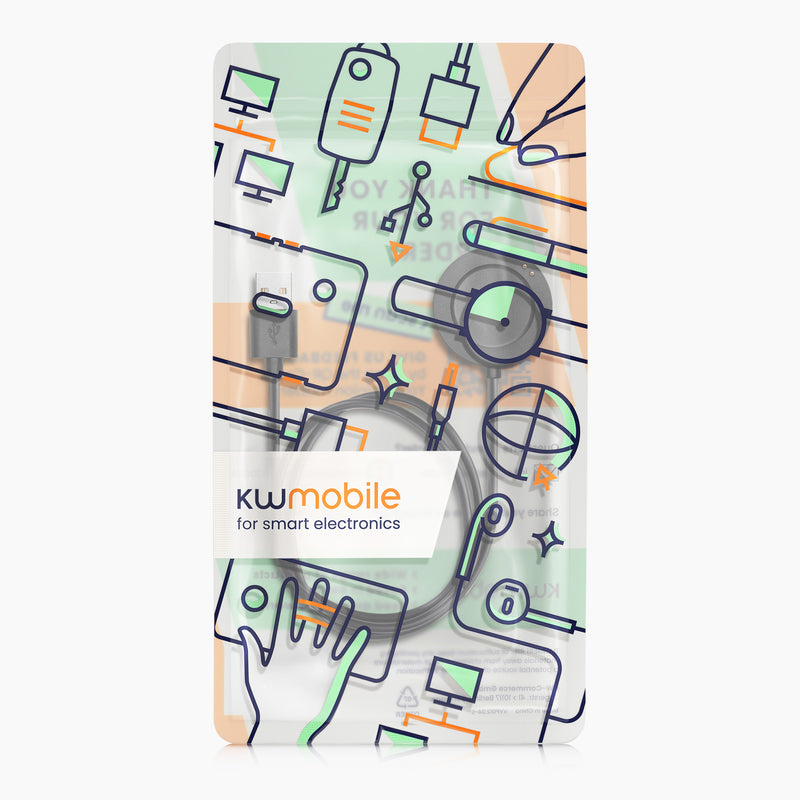 kwmobile USB Cable Charger compatible with Xiaomi Watch S3 / Watch S2 / Watch 2 Pro / Watch H1 Charging Cable - Smartwatch Replacement Cable - Fitness Tracker Charging Cable