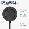 kwmobile USB Cable Charger compatible with Xiaomi Watch S3 / Watch S2 / Watch 2 Pro / Watch H1 Charging Cable - Smartwatch Replacement Cable - Fitness Tracker Charging Cable