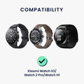 kwmobile USB Cable Charger compatible with Xiaomi Watch S3 / Watch S2 / Watch 2 Pro / Watch H1 Charging Cable - Smartwatch Replacement Cable - Fitness Tracker Charging Cable