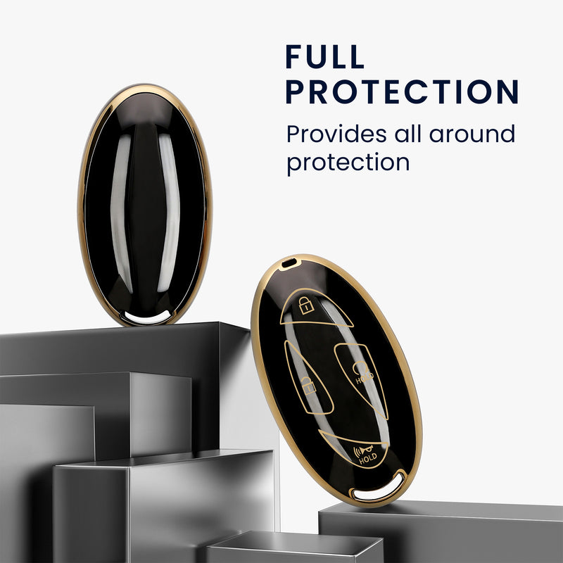 kwmobile Car Key Cover compatible with Hyundai 7-Button Ioniq 6 Grandeur GN7 KONA 2023