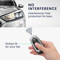 kwmobile Car Key Fob Cover compatible with Hyundai 7-Button Ioniq 5 Tucson NX4 Santafe - Silicone Case