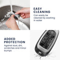 kwmobile Car Key Fob Cover compatible with Hyundai 7-Button Ioniq 5 Tucson NX4 Santafe - Silicone Case