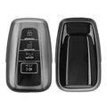 kwmobile Autoschlüssel Hülle kompatibel mit Toyota 4-Tasten 2018-2024 RAV4 Avalon Camry C-HR Prius - Schlüsselhülle Silikon Cover - Schwarz matt Schwarz Schwarz matt  [dsg01]