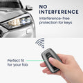 kwmobile Car Key Fob Cover Compatible with Toyota 4-Button 2018-2024 RAV4 Avalon Camry C-HR Prius - Silicone Case