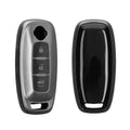 kwmobile Car Key Fob Cover Compatible with Nissan 3-Button Ariya B6 B9 X-trail T33 Qashqai - Silicone Protective Case