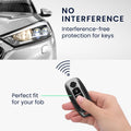 kwmobile Car Key Fob Cover Compatible with Nissan 3-Button Ariya B6 B9 X-trail T33 Qashqai - Silicone Protective Case