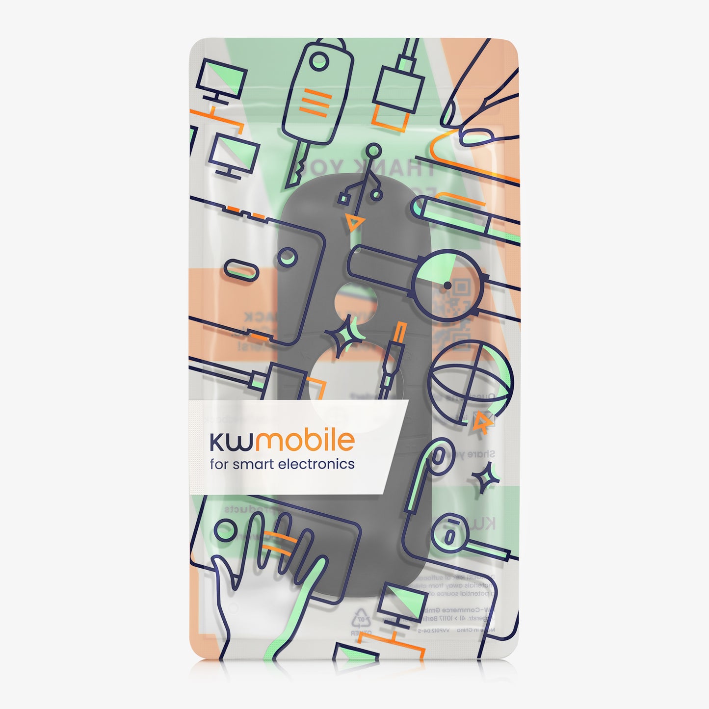 kwmobile Case Remote Control compatible with WeChip W1 Remote Case for TV Accessories
