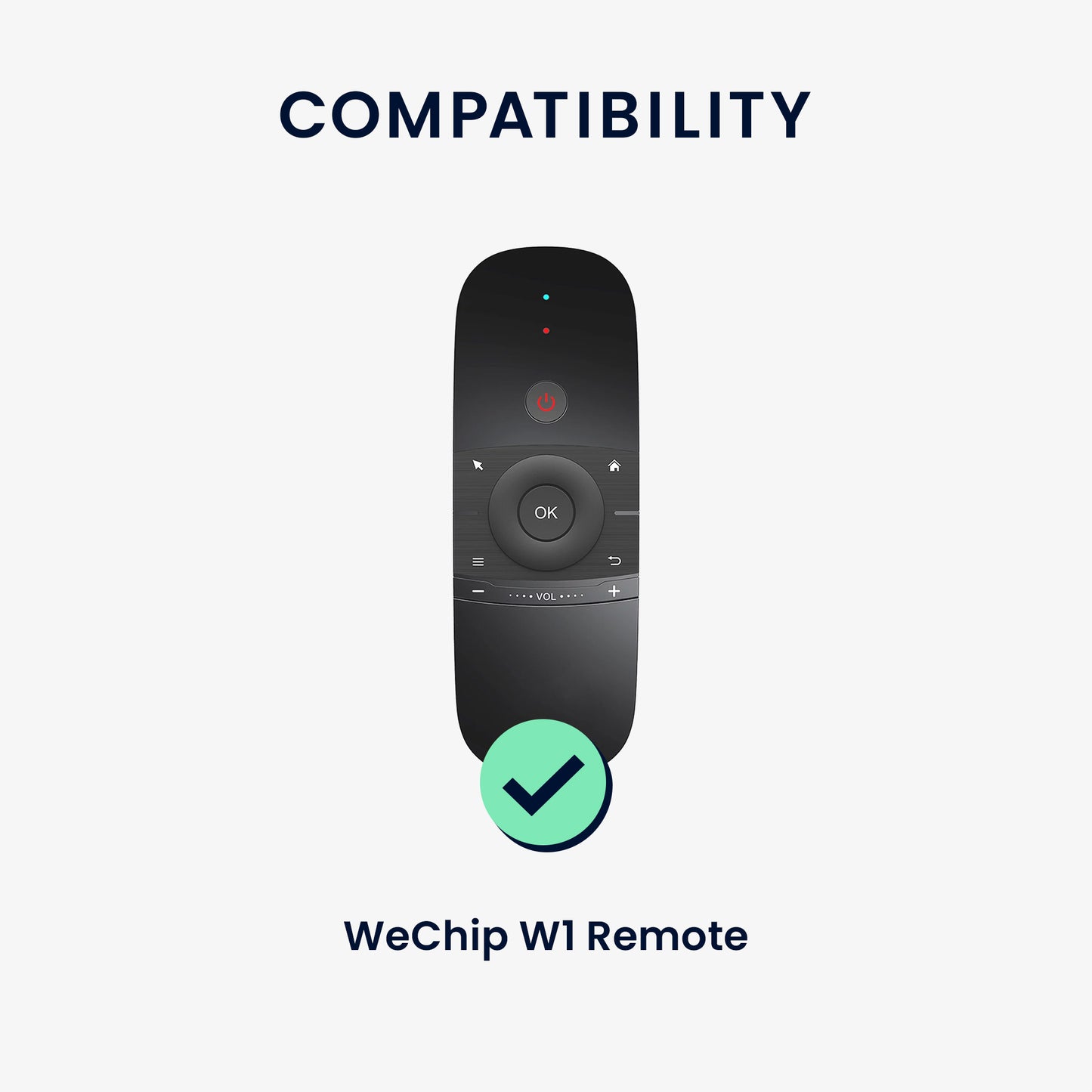 kwmobile Case Remote Control compatible with WeChip W1 Remote Case for TV Accessories