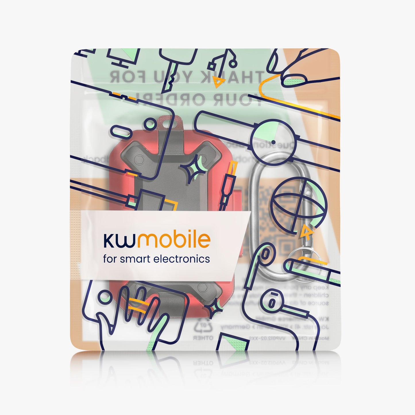 kwmobile Case Compatible with Sennheiser MOMENTUM True Wireless 3 / True Wireless 4 Case Hardcover Protective Headphone Pouch Cover