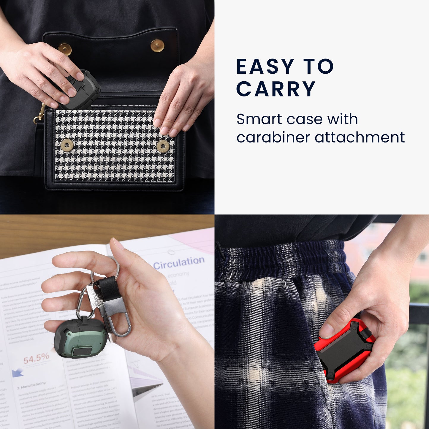 kwmobile Case Compatible with Sennheiser MOMENTUM True Wireless 3 / True Wireless 4 Case Hardcover Protective Headphone Pouch Cover