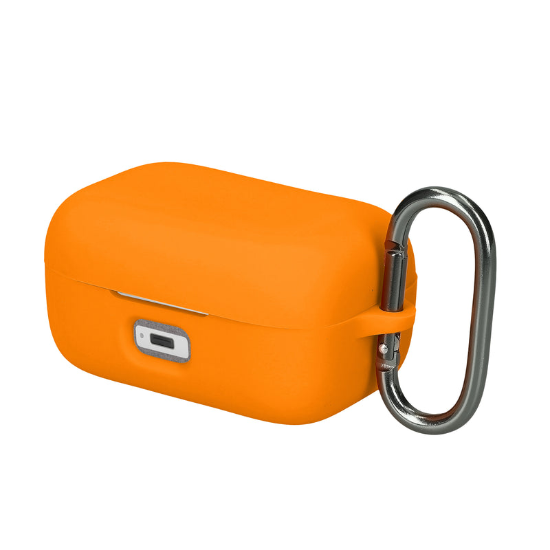 kwmobile Hülle kompatibel mit Sennheiser MOMENTUM True Wireless 3 / true Wireless 4 Kopfhörer - Silikon Schutzhülle Etui Case Cover Schoner in Orange Orange  