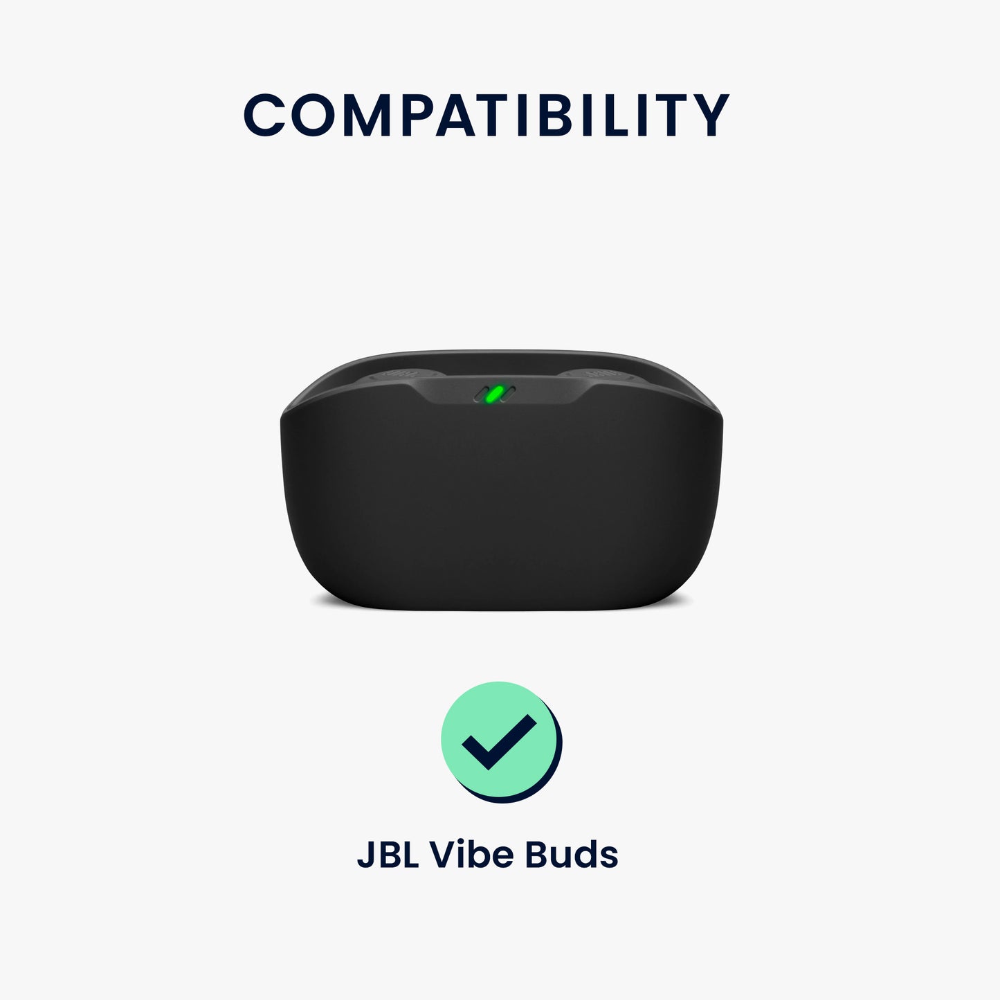 kwmobile Case Compatible with JBL Vibe Buds Case - Headphone Case - TPU Cover - Protective Case