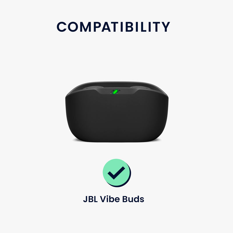 kwmobile Case Compatible with JBL Vibe Buds Case - Headphone Case - TPU Cover - Protective Case