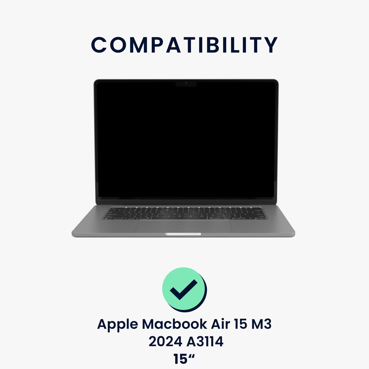Screen Protector for Apple Macbook Air 15 M3 2024 A3114