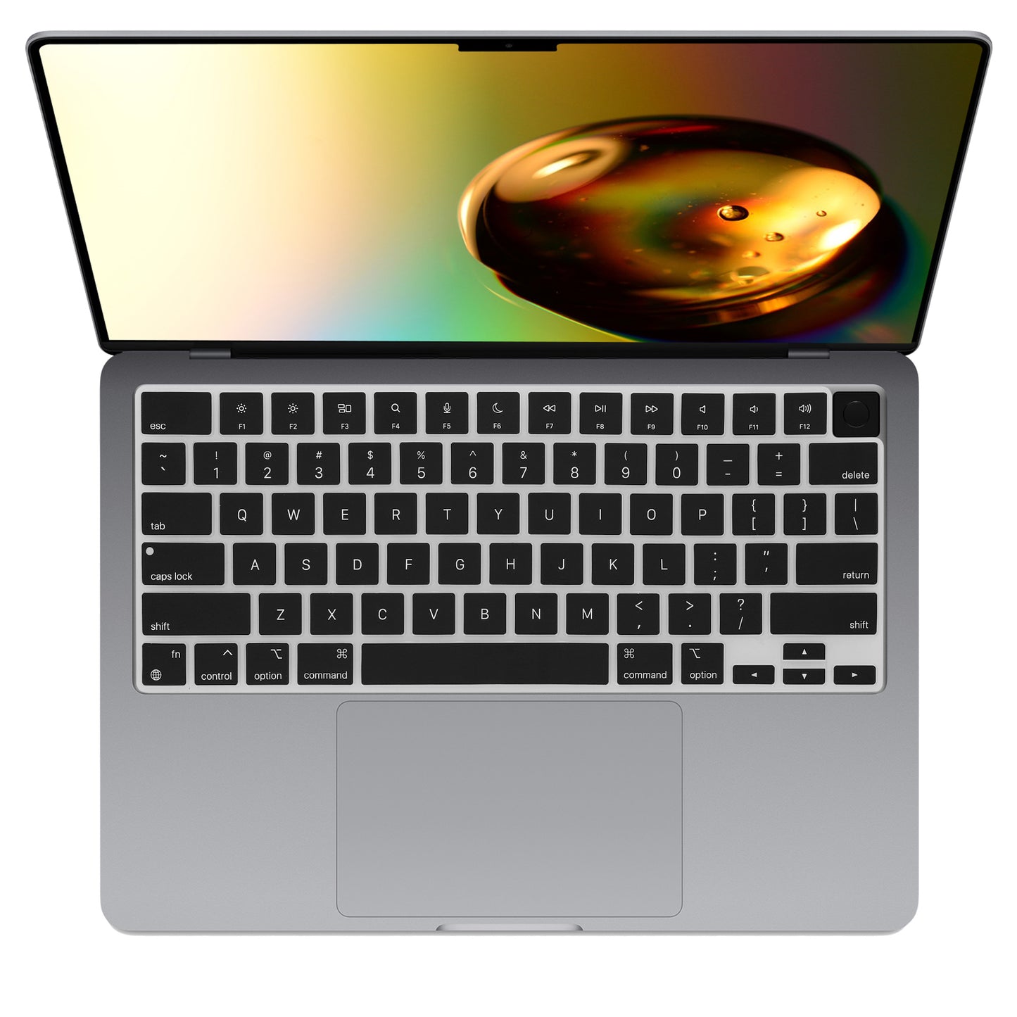 kwmobile Keyboard Protector for Apple MacBook Air 13.6 M3 2024 A3113 QWERTY US Keyboard Cover