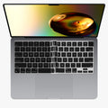 kwmobile Keyboard Protector for Apple MacBook Air 13.6 M3 2024 A3113 QWERTY US Keyboard Cover