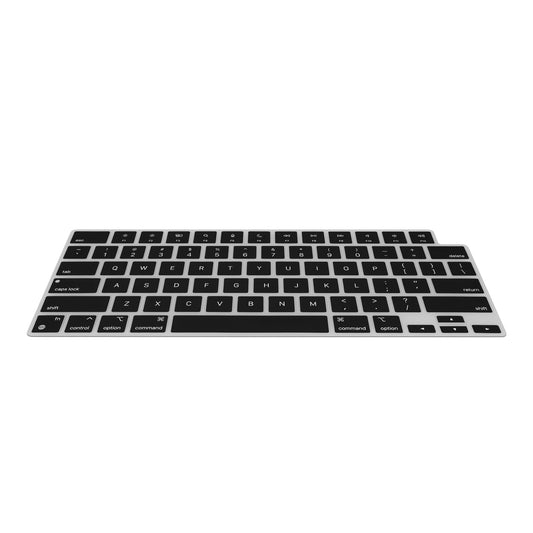 kwmobile Silikon Tastaturschutz für Apple Macbook Air 15 M3 2024 A3114 - QWERTY US Keyboard Cover Abdeckung - Schwarz Schwarz  