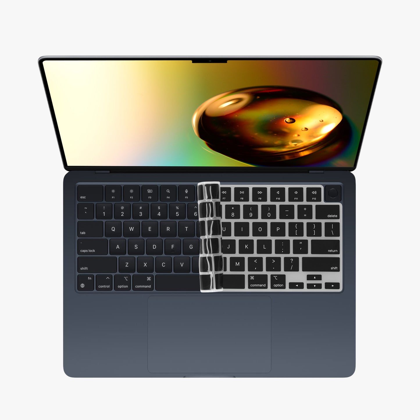 kwmobile Keyboard Protector for Apple Macbook Air 15 M3 2024 A3114 - QWERTY US Keyboard Cover
