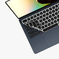 kwmobile Keyboard Protector for Apple Macbook Air 15 M3 2024 A3114 - QWERTY US Keyboard Cover