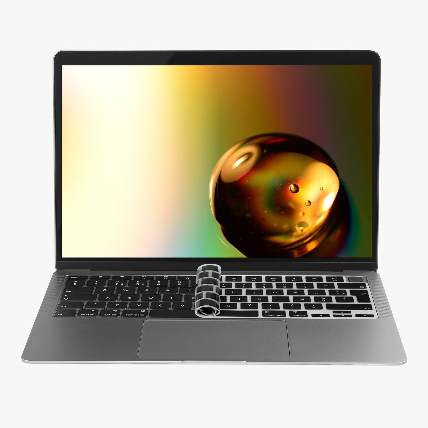 kwmobile Keyboard Protector for Apple Macbook Air 15 M3 2024 A3114 - QWERTY Russian Keyboard Cover