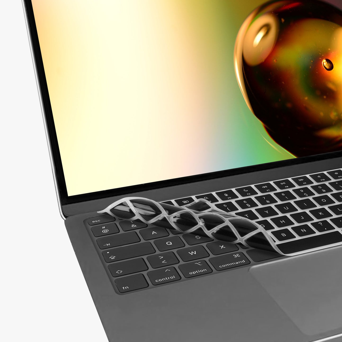 kwmobile Keyboard Protector AZERTY (France, Belgium) compatible with Apple Macbook Air 13.6 M3 2024 A3113