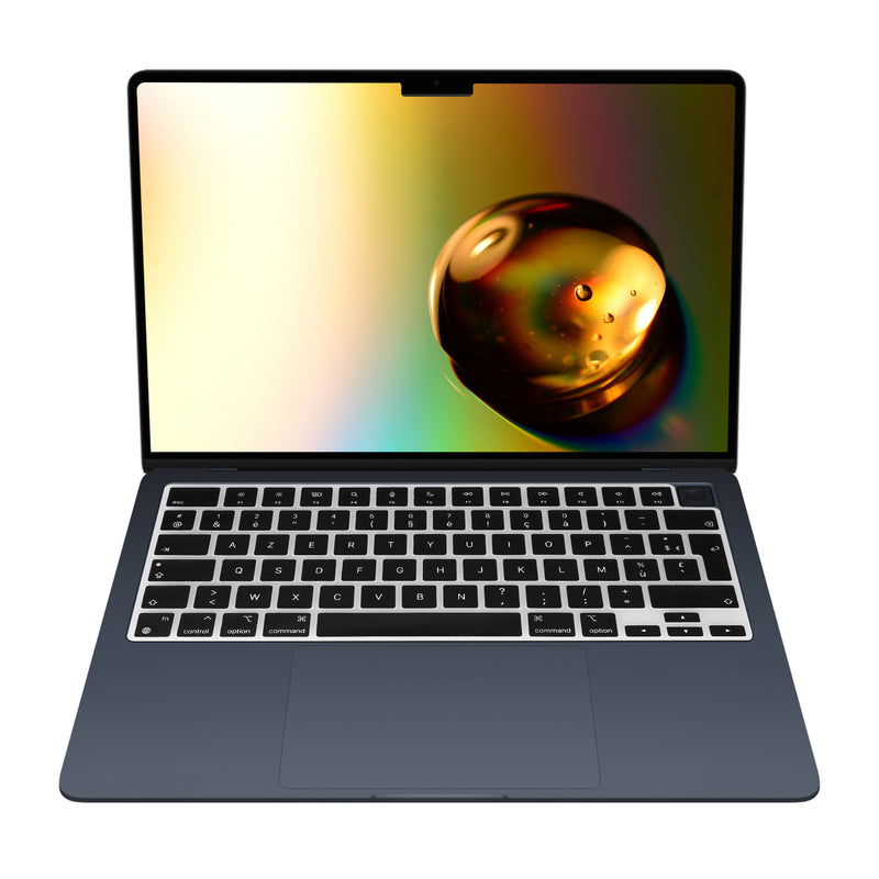 Silicone Keyboard Cover AZERTY (France, Belgium) compatible with Apple Macbook Air 15 M3 2024 A3114