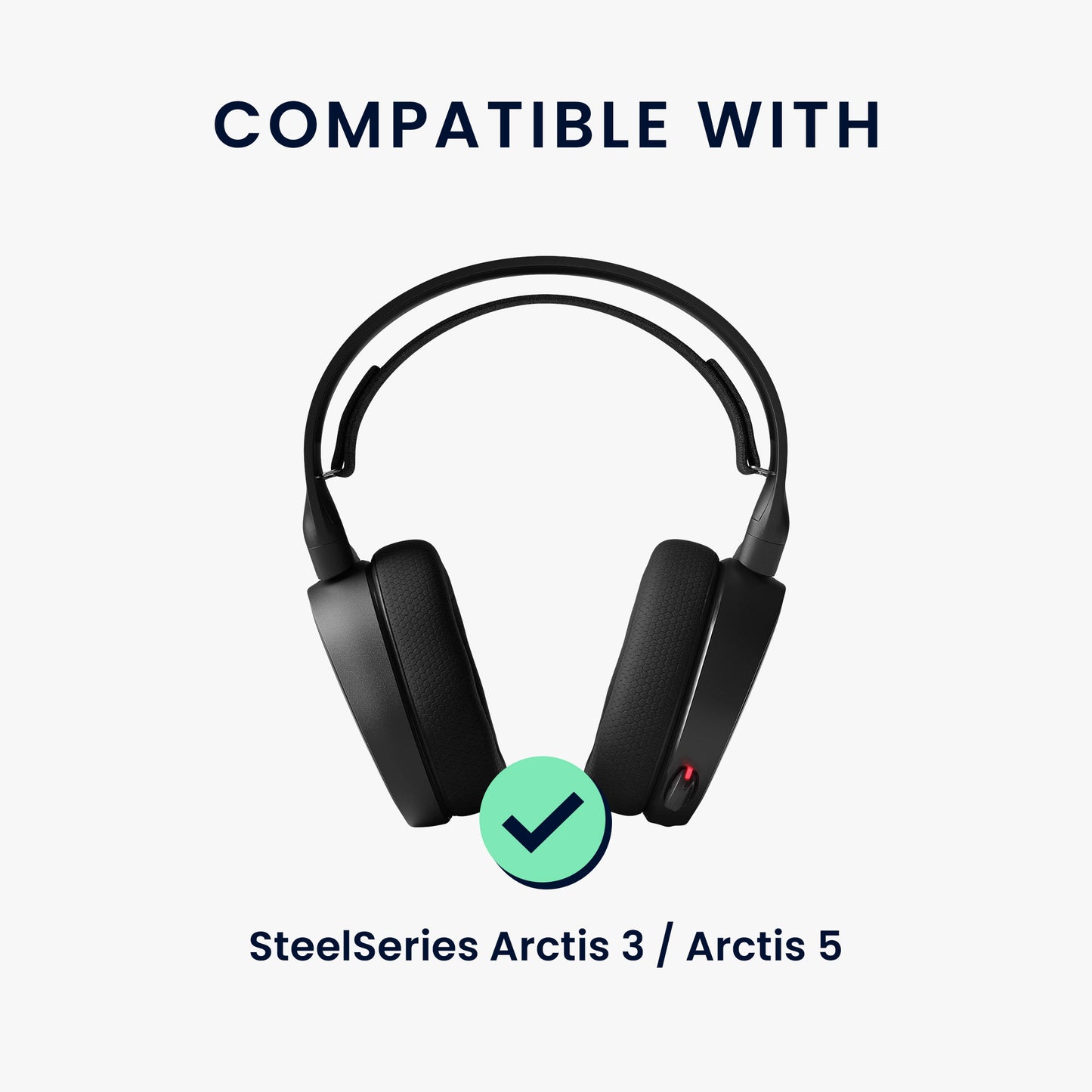 kwmobile Replacement Headband Pad compatible with SteelSeries Arctis 3 / Arctis 5 Headband Headphones Replacement Headband with Pad
