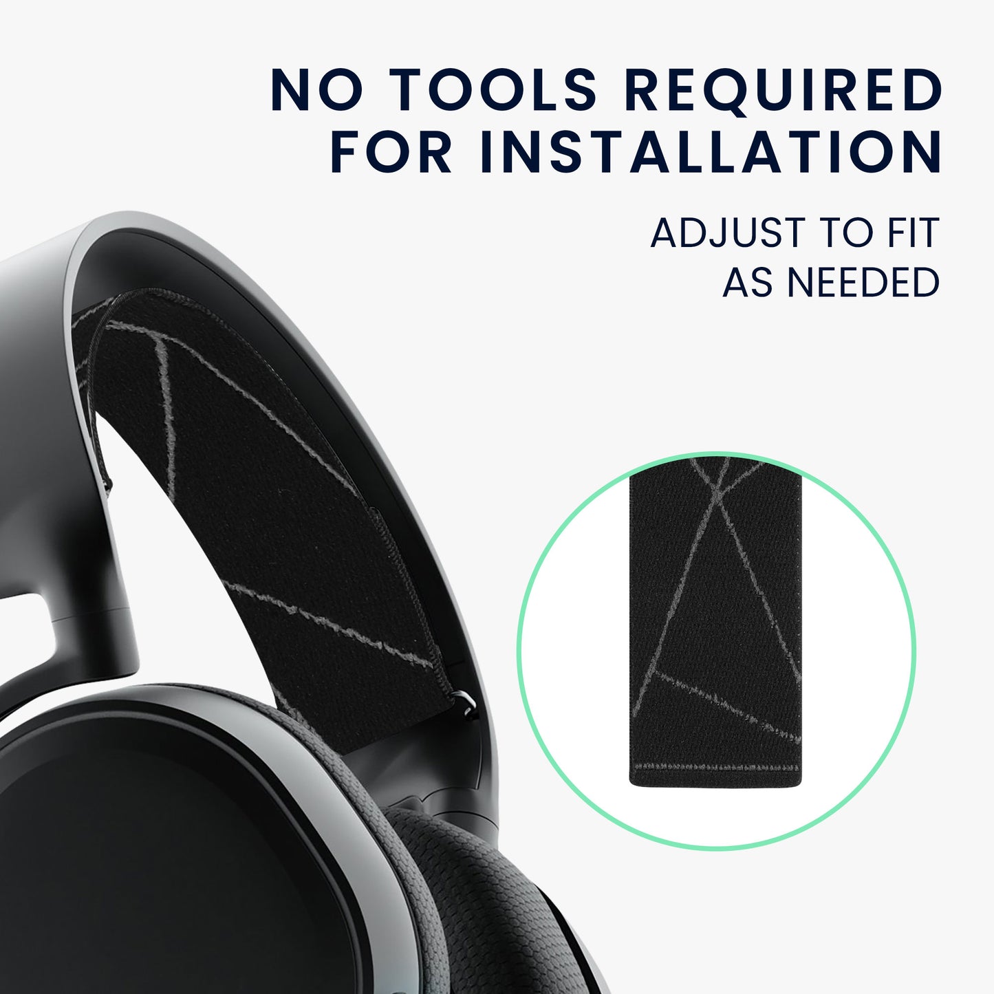 kwmobile Replacement Headband Pad compatible with SteelSeries Arctis 3 / Arctis 5 Headband Headphones Replacement Headband with Pad
