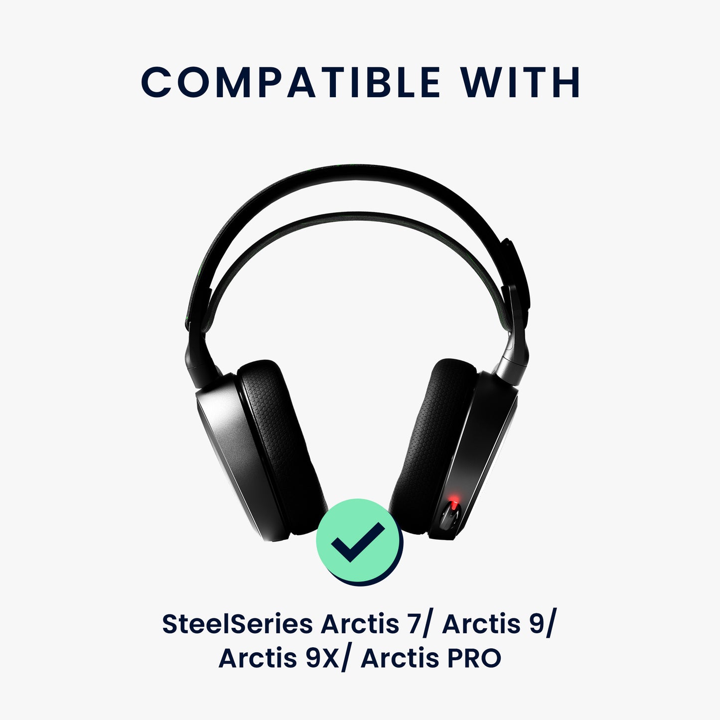 kwmobile Replacement Headband Cushion compatible with SteelSeries Arctis 7 / Arctis 9 / Arctis 9X / Arctis PRO Headband