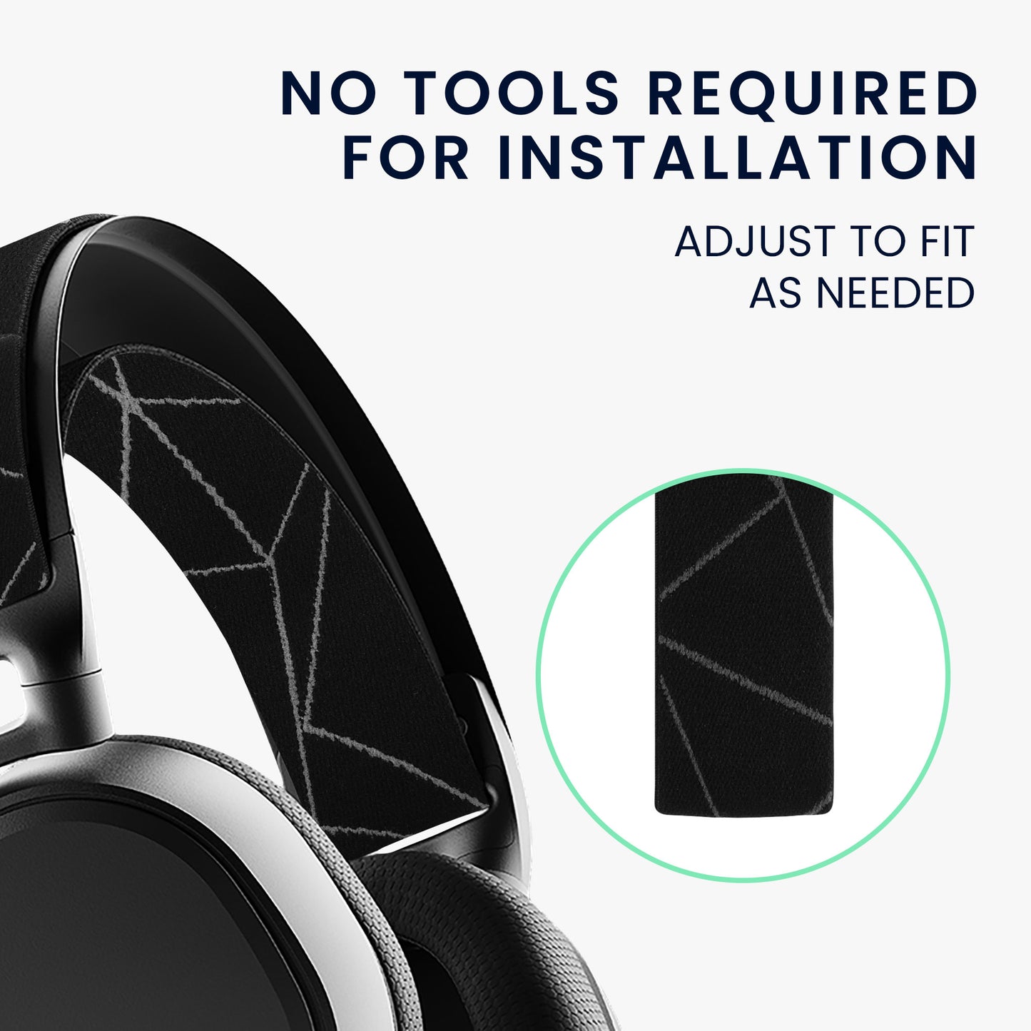 kwmobile Replacement Headband Cushion compatible with SteelSeries Arctis 7 / Arctis 9 / Arctis 9X / Arctis PRO Headband