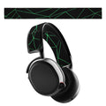 kwmobile Ersatz Bügelpolster kompatibel mit SteelSeries Arctis 7 / Arctis 9 / Arctis 9X / Arctis PRO Kopfbügel - Kopfbügelpolster aus Nylon - Kopfhörer Ersatz Bügel mit Polster - Schwarz Neon Grün Schwarz  [dsg02]