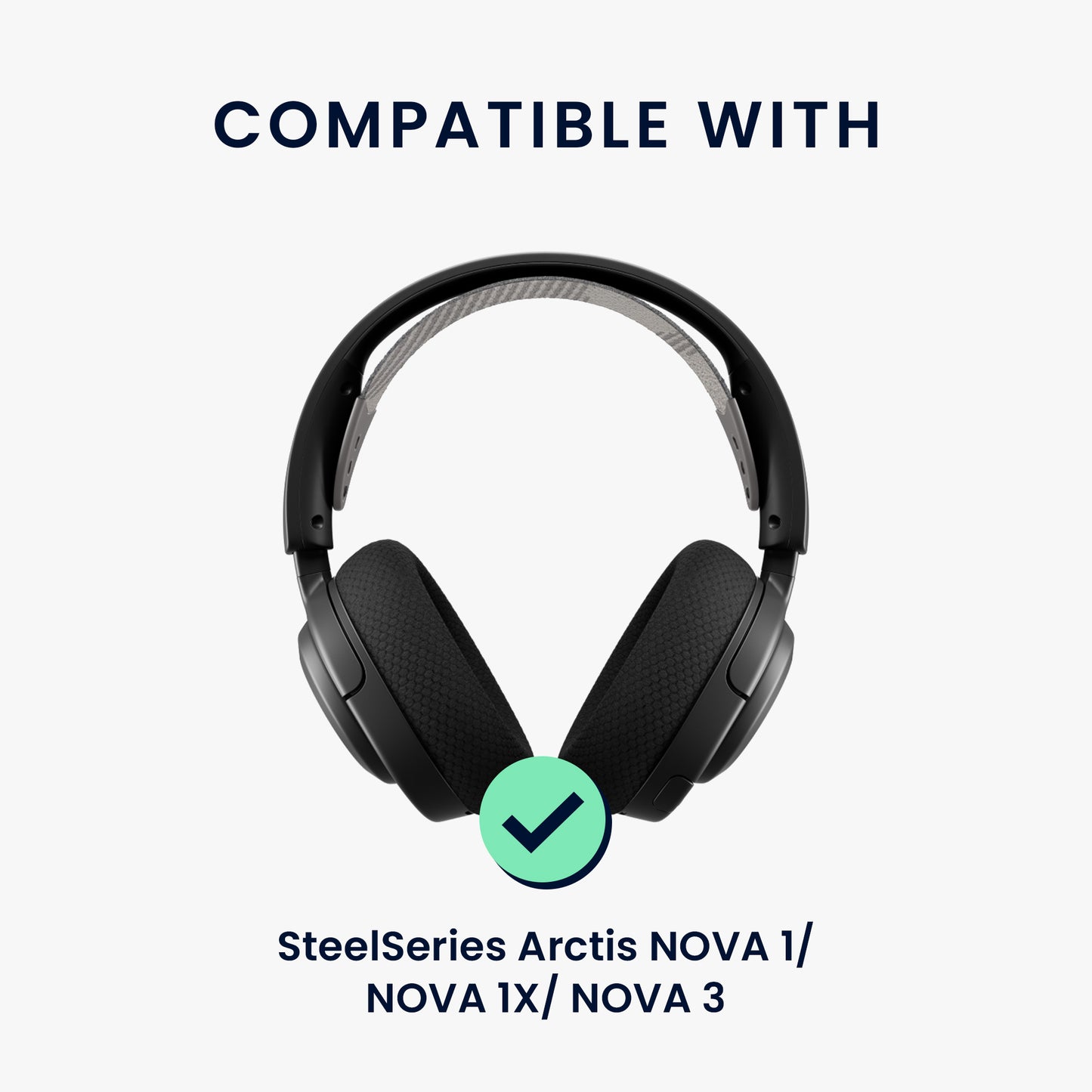 kwmobile Replacement Headband Cushion compatible with SteelSeries Arctis NOVA 1 / NOVA 1X / NOVA 3 Headband Headphones Replacement Headband