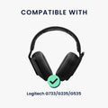 kwmobile Replacement Headband Cushion compatible with Logitech G733 / G335 / G535 Headband Headphones Replacement Headband with Cushion