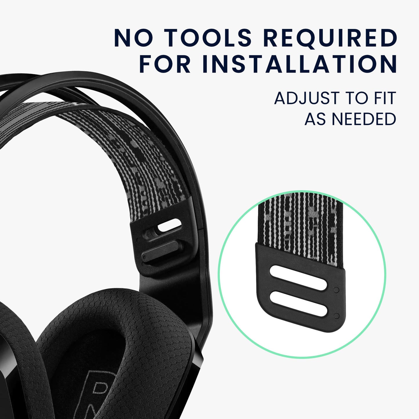 kwmobile Replacement Headband Cushion compatible with Logitech G733 / G335 / G535 Headband Headphones Replacement Headband with Cushion