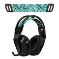 kwmobile Ersatz Bügelpolster kompatibel mit Logitech G733 / G335 / G535 Kopfbügel - Kopfbügelpolster aus Nylon - Kopfhörer Ersatz Bügel mit Polster - Schwarz Blau Schwarz  [dsg03]