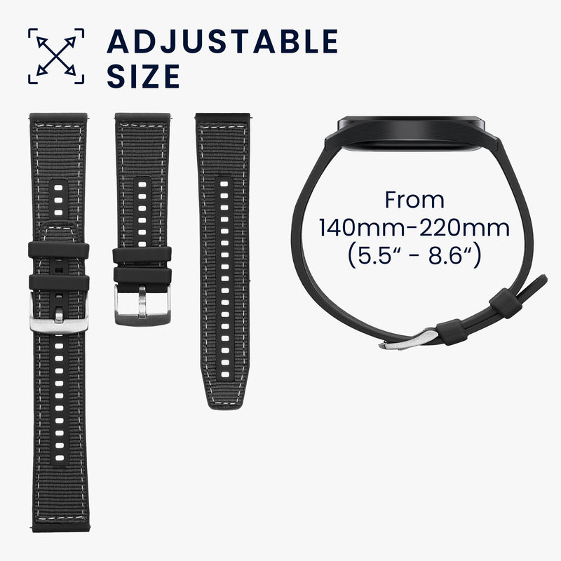 kwmobile Wristband compatible with Huami Amazfit Bip 5 Unity / Amazfit Bip 5 / Amazfit GTR 4 Band Fitness Tracker Sports Wristband Internal Dimensions 14 - 22 cm