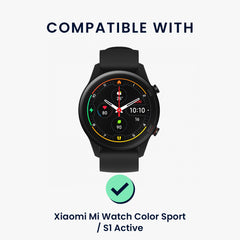 kwmobile Armband kompatibel mit Xiaomi Mi Watch Color Sport / S1 Active Band - Aus Nylon und Silikon - Fitnesstracker
