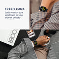 kwmobile Strap compatible with Xiaomi Mi Watch Color Sport / S1 Active Band - Made of Nylon and Silicone - Fitness Tracker Sport Strap - Inner Dimensions 14 - 22 cm