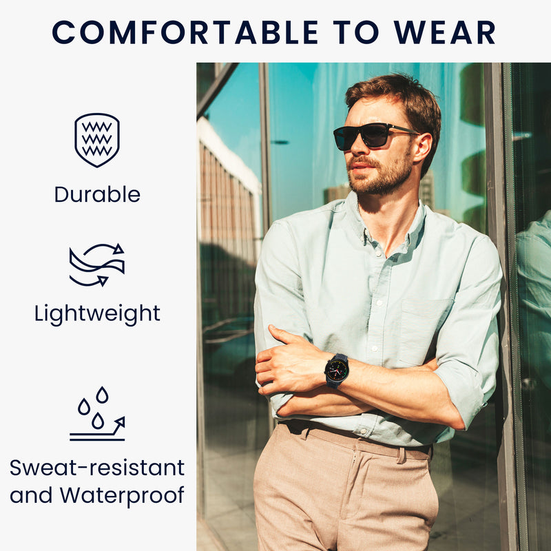 kwmobile Strap compatible with Xiaomi Mi Watch Color Sport / S1 Active Band - Made of Nylon and Silicone - Fitness Tracker Sport Strap - Inner Dimensions 14 - 22 cm